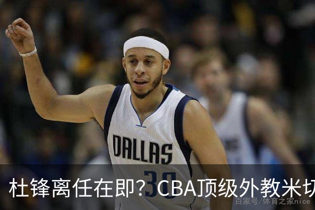 杜锋离任在即？CBA顶级外教米切尔或将加盟广东队，年薪预计破千万